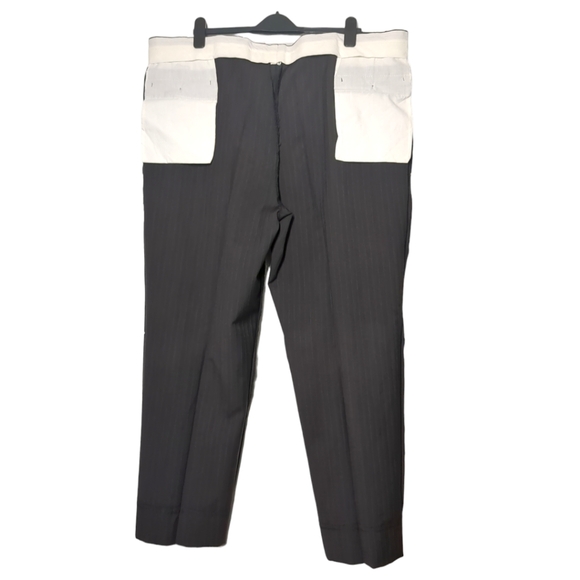 OSCAR DE LA RENTA Luxury Men's Suit Brown and Blue Stripped Size  46 Regular - Picture 11 of 17